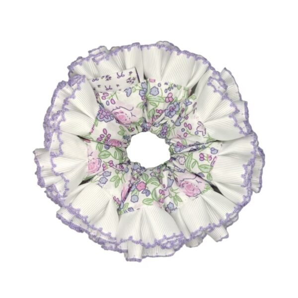 Floral Ruffle Scrunchies