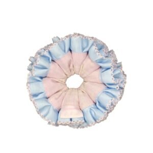 Pastel Cloud Ruffle Scrunchie
